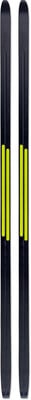 Zwei schwarze Skischuhe mit neongelben Details, nebeneinander liegend. Zwei schwarze Skischuhe mit neongelben Details, nebeneinander liegend.