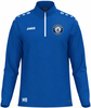 Blauer Pullover mit weißem Logo und JAKO-Schriftzug auf der Brust.