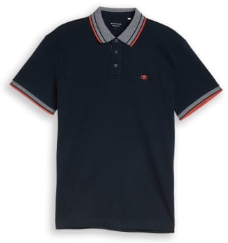 Tom Tailor Printed férfi galléros póló