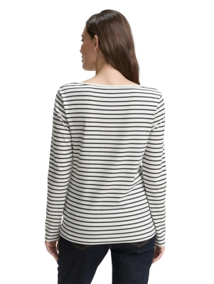 Tom Tailor Striped Boatneck női hosszú ujjú póló