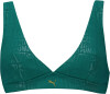 Puma Embossed V-Neck Plunge Bikino-Oberteil