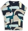 Tom Tailor Fabric Mix Print női póló
