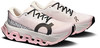 Rosa Laufschuhe mit weißer und schwarzer Sohle und Logo