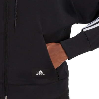 adidas Sportswear Wrapped 3-Streifen Kapuzenjacke