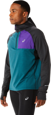 WINTER RUN LS HOODIE futófelső kapucnis