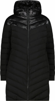 CMP Coat Snaps Hood Mantel Sorona Aura Flock