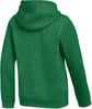 Grüner Hoodie von hinten gesehen.