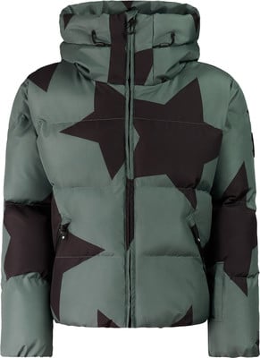 Herrenjacke mit Sternenmuster und Kapuze. Herrenjacke mit Sternenmuster und Kapuze.