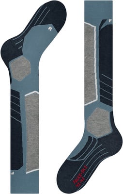 Falke Socken mit anatomischem Design und Polsterung für Wintersport. Falke Socken mit anatomischem Design und Polsterung für Wintersport.