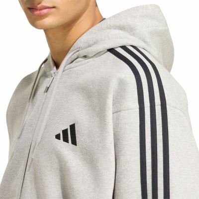 adidas M 3S FL FZ HD Sweatjacke mit Kapuze adidas M 3S FL FZ HD Sweatjacke mit Kapuze