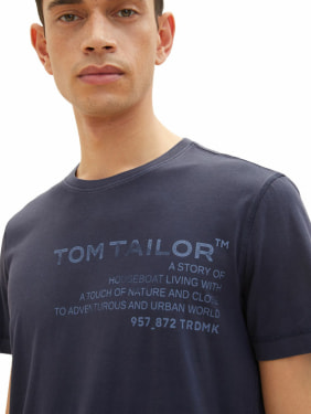 TOM TAILOR Washed T-Shirt férfi póló