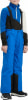 Junge in blauer Skihose mit schwarzen Akzenten und Unterhemd.