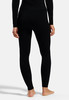 Schwarze Damenleggings mit langem Ärmel und Textur.