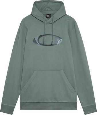 Grauer Kapuzenpullover mit Oakley-Logo auf der Vorderseite. Grauer Kapuzenpullover mit Oakley-Logo auf der Vorderseite.
