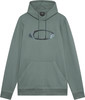 Grauer Kapuzenpullover mit Oakley-Logo auf der Vorderseite.