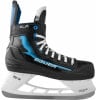 Ein Bauer XLP 2.0 Eishockey-Schlittschuh mit blauen Akzenten.