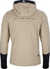 Rückseite eines beige Hoodie mit schwarzem Aufdruck