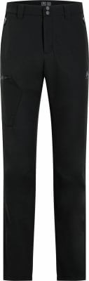 Schwarze Outdoor-Hose mit Markenlogo und seitlicher Tasche. Schwarze Outdoor-Hose mit Markenlogo und seitlicher Tasche.