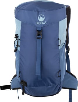 Blauer Kohla Rucksack mit Logo und Schriftzug ACTIVE.