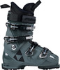 Grauer Fischer Skischuh mit schwarzen Schnallen und Logo