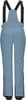 Blaue Skihose mit Latz und schwarzen Trägern.