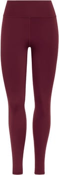 Damen-Leggings in Weinrot mit hohem Bund, ideal zum Trainieren.