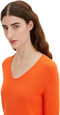 Basic V-Neck női pulóver