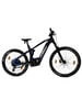 Dunkelblaues Haibike Mountain E-Bike mit Federung