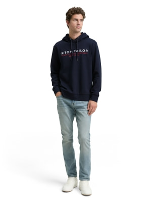 Tom Tailor Printed Hoodie férfi kapucnis felső