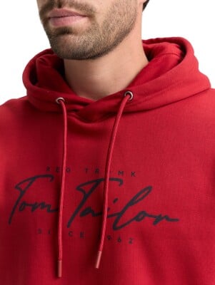 Tom Tailor Printed Hoodie férfi kapucnis felső