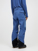 Blaue Skihose mit schwarzen und hellblauen Details, Gesäßtasche.