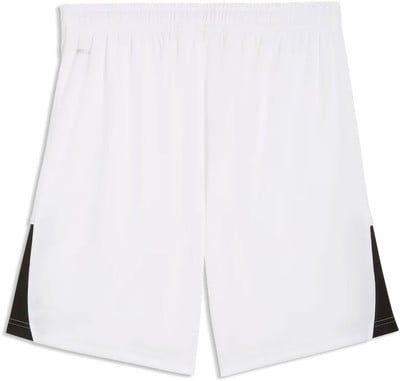 Weiße Sporthose mit schwarzen Seiten und Logo Weiße Sporthose mit schwarzen Seiten und Logo