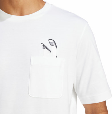 adidas Lounge Slides Graphic Pocket T-Shirt