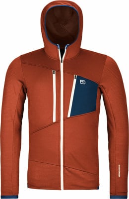 Ortovox Fleece Grid Fleecejacke mit Kapuze