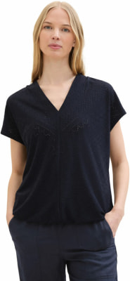 Tom Tailor TOM TAILOR Ajour V-Neck Női póló