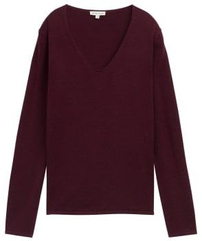 Tom Tailor Basic V-Neck női pulóver