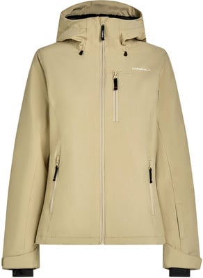 Beige O'Neill Herrenjacke mit Kapuze und Reißverschluss. Beige O'Neill Herrenjacke mit Kapuze und Reißverschluss.