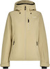 Beige O'Neill Herrenjacke mit Kapuze und Reißverschluss.