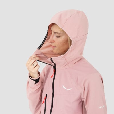 Salewa Sella Durastretch Hybrid Softshelljacke mit Kapuze