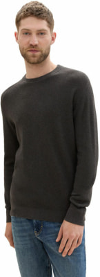 Tom Tailor Structured Crew férfi pulóver