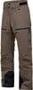 Braune Skihose mit schwarzen Reißverschlüssen und Peak Performance Logo.