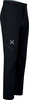 Schwarze Outdoorhose mit Logo und Reißverschlusstaschen.