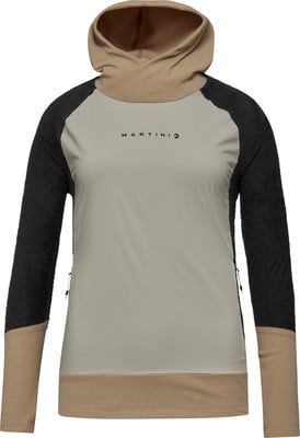 Martini Damenjacke mit Kapuze und kontrastierenden Fleeceärmeln.