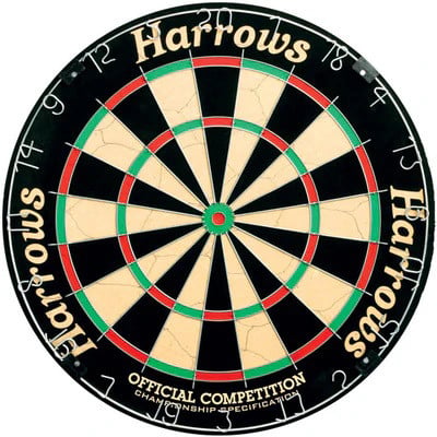 Harrows Sisal Board Competition Dartscheibe Harrows Sisal Board Competition Dartscheibe