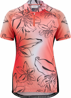 Flora kerékp.trikó 100% PES, Halfzip, DryPlus