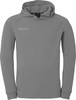 Grauer Kapuzenpullover mit Kempa-Logo auf der Brust.