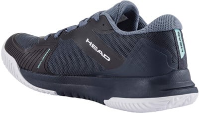 Herren Tennisschuh HEAD Drift Defense in Dunkelblau mit weißer Sohle.