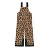 Kinder-Skihose mit Leopardenmuster und schwarzen Streifen.