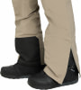 Snowboardhose mit schwarzem Einsatz und Reißverschluss am Stiefel.