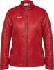 Rote Damenjacke von Mammut mit Reißverschluss und Markenlogo.